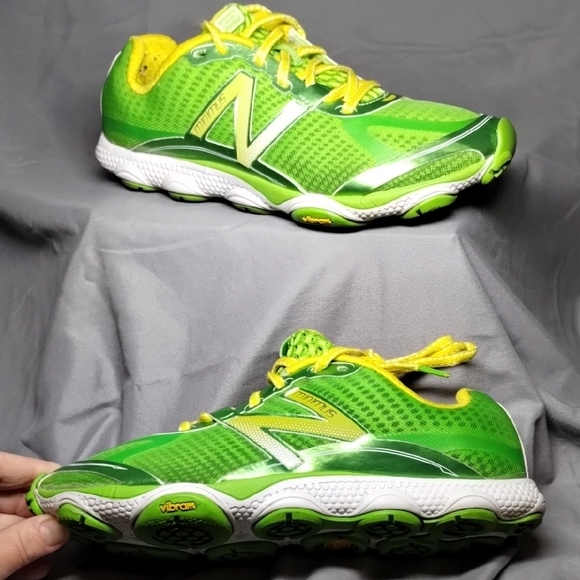 New Balance Green and Yellow Athletic Shoes - Picture 2 of 3